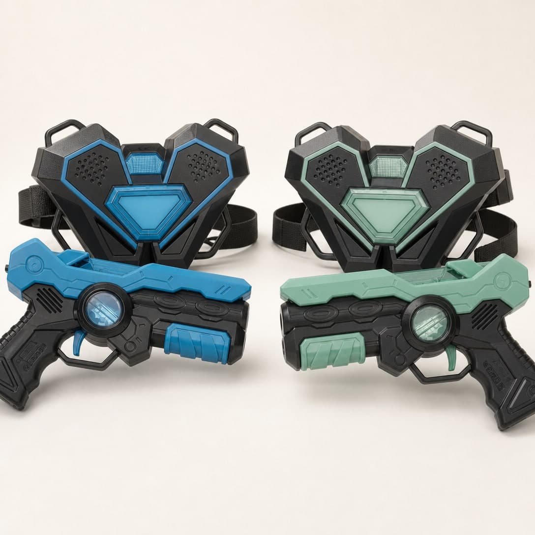 Laser Tag Battle Set — 2-Player with Vests