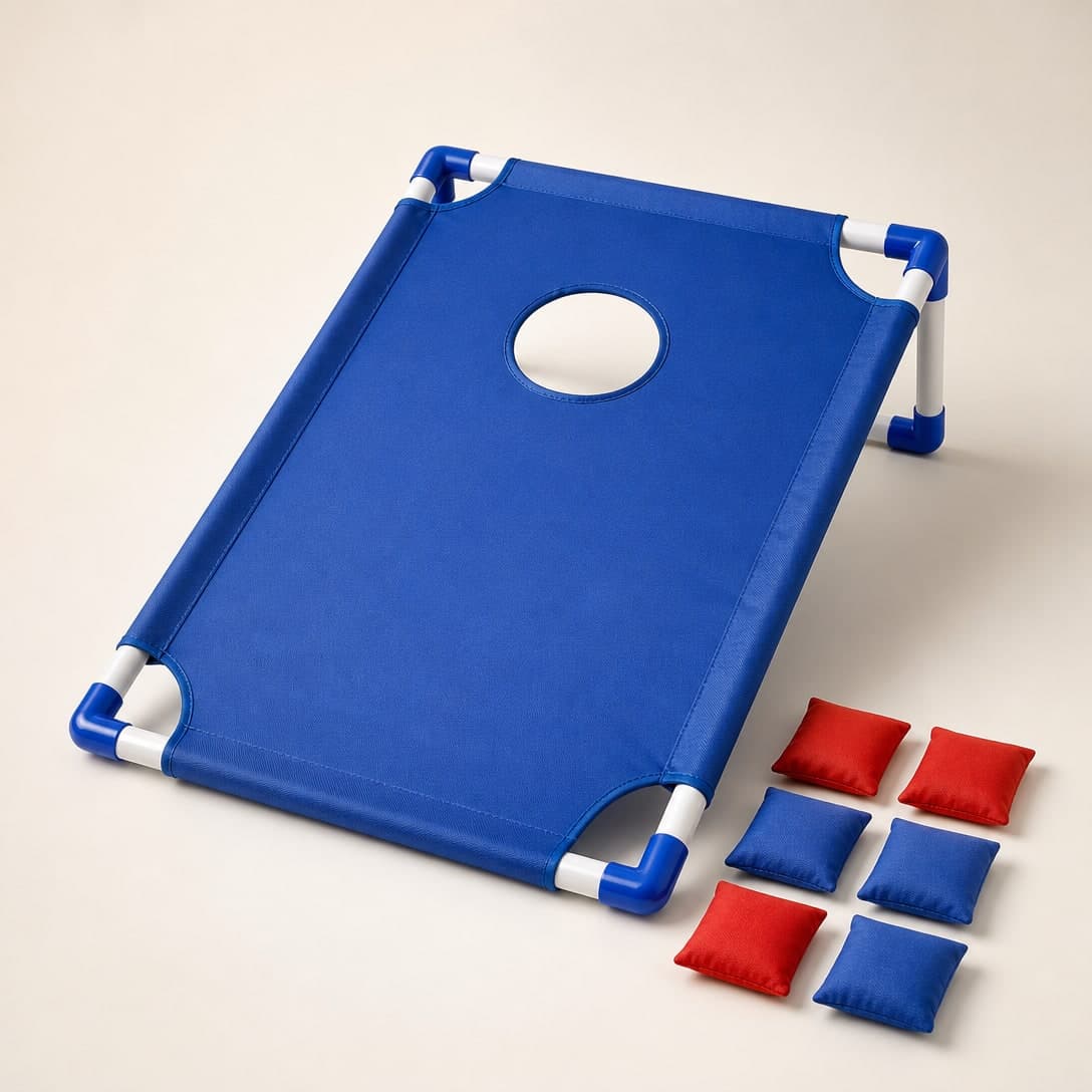 Portable Cornhole Set — Board & 6 Bean Bags