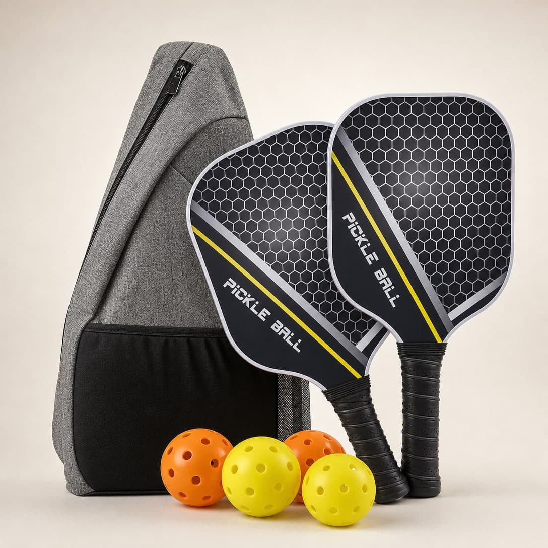 Carbon Fiber Pickleball Paddle Set — USAPA Approved