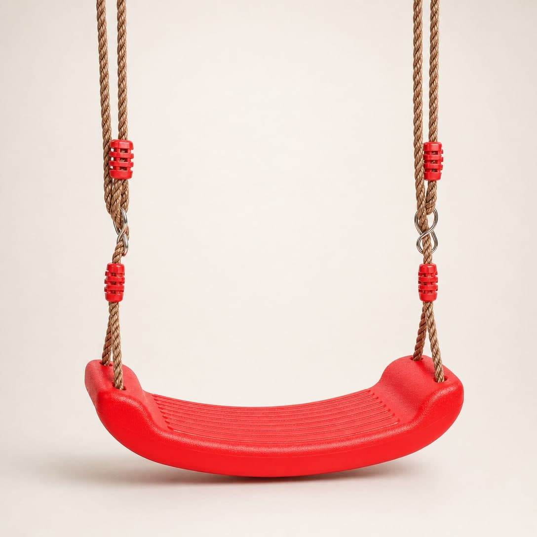Curved Board Swing — Adjustable Outdoor Hanging Seat