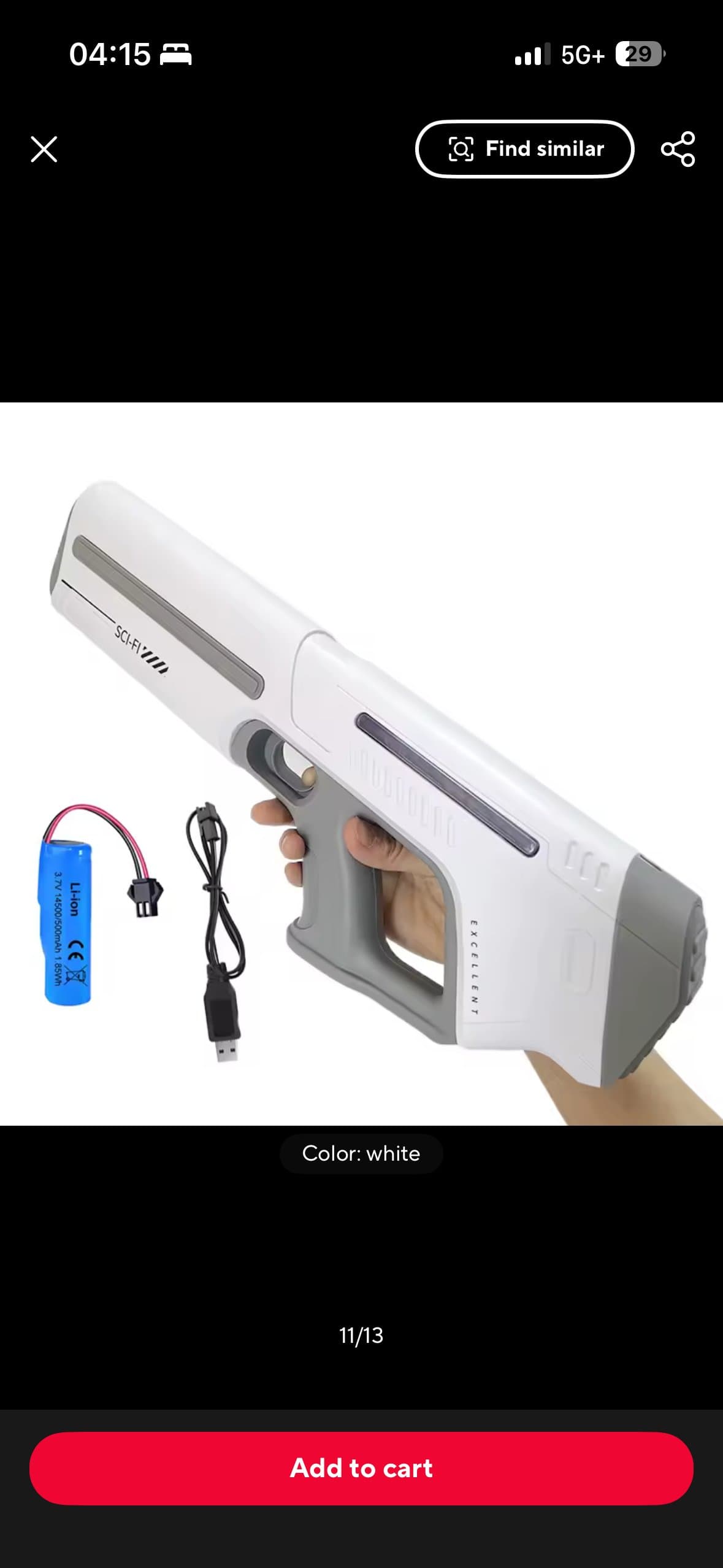 Electric Water Gun — Auto-Refill Rechargeable Soaker 4