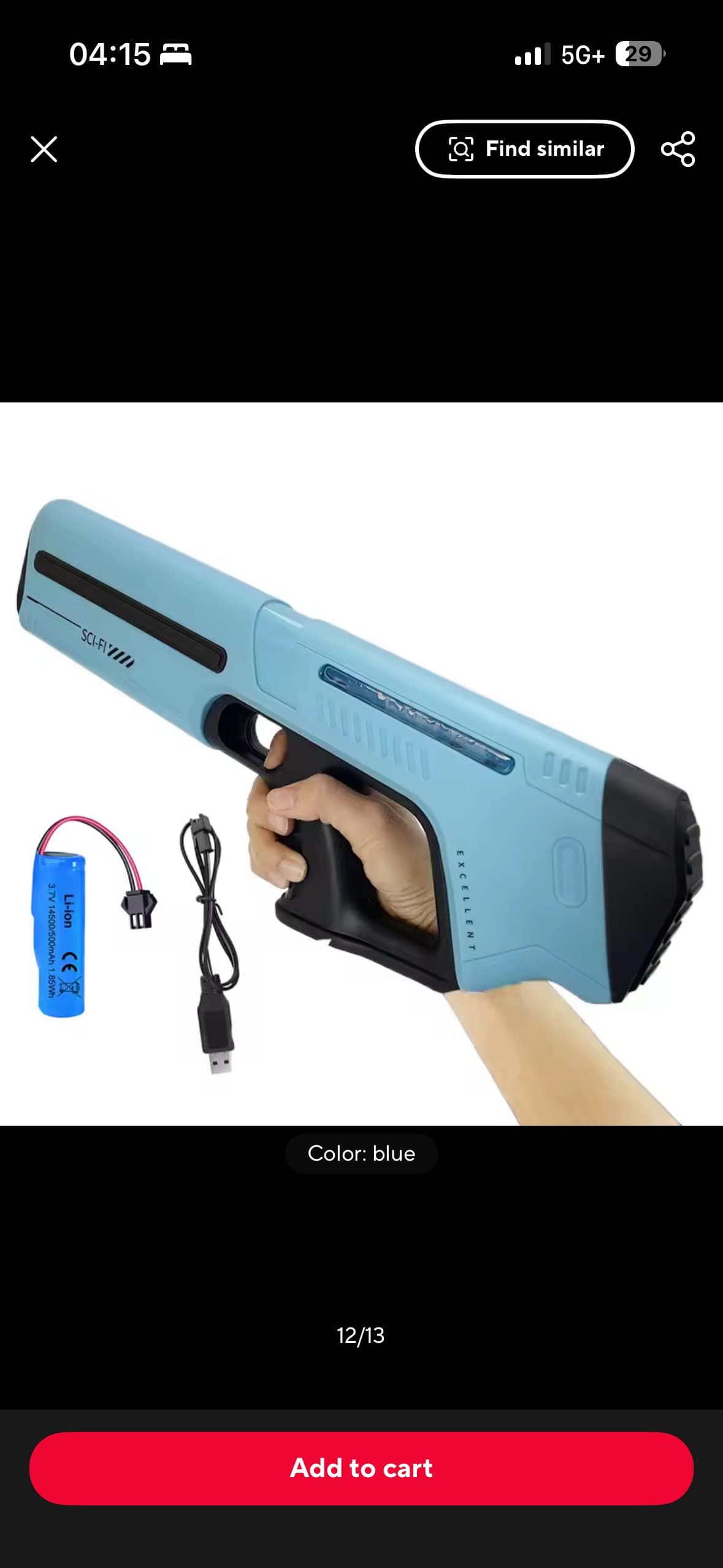 Electric Water Gun — Auto-Refill Rechargeable Soaker 3