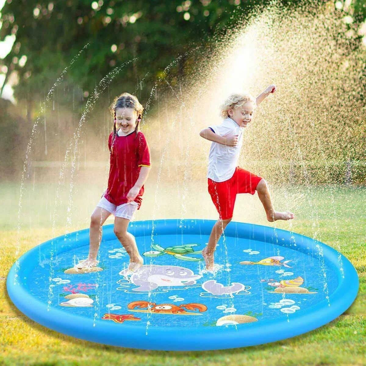 Kids Splash Pad Sprinkler — Inflatable Water Play Mat