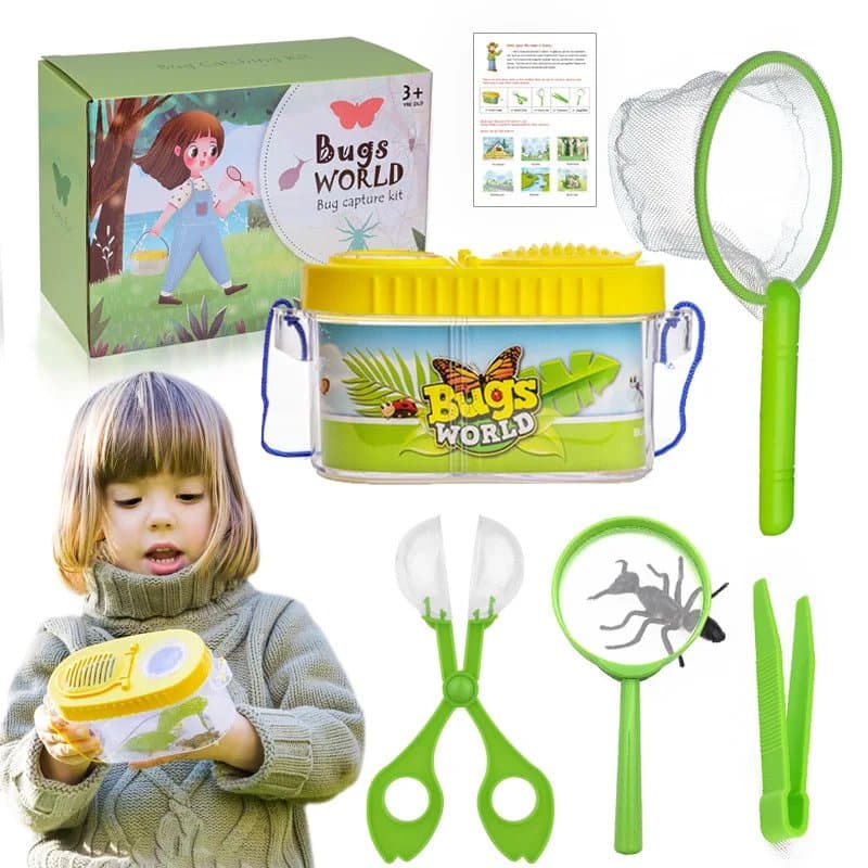 Nature Explorer Kit — Bug Catcher, Magnifying Glass & Adventure Tools