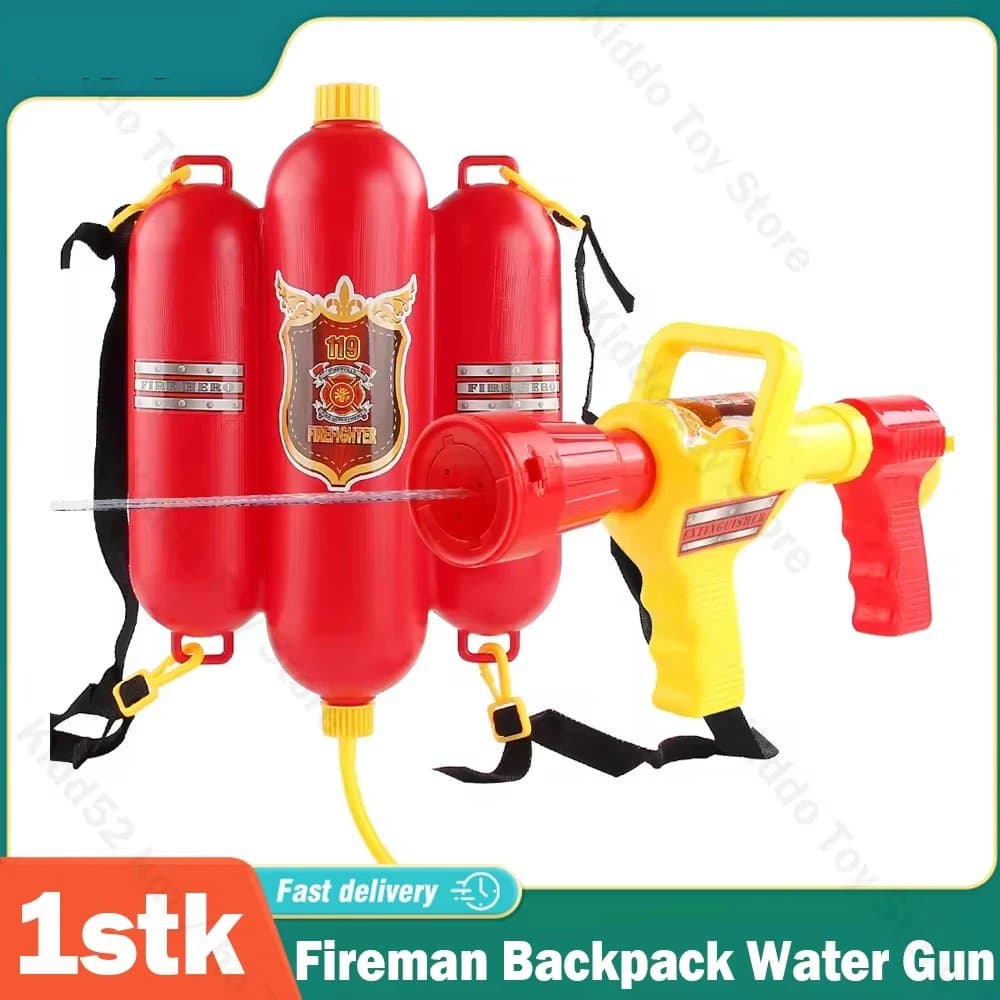 Fireman Backpack Water Gun — High Capacity Soaker