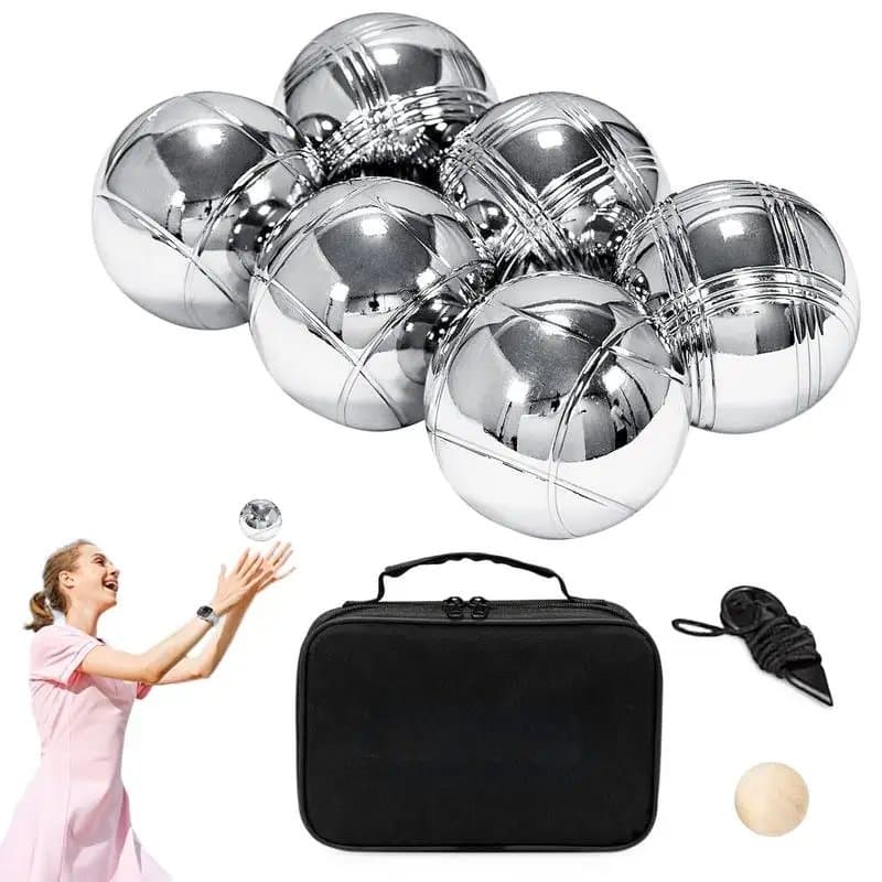 Metal Bocce Ball Set — Complete Pétanque Kit with Carry Case