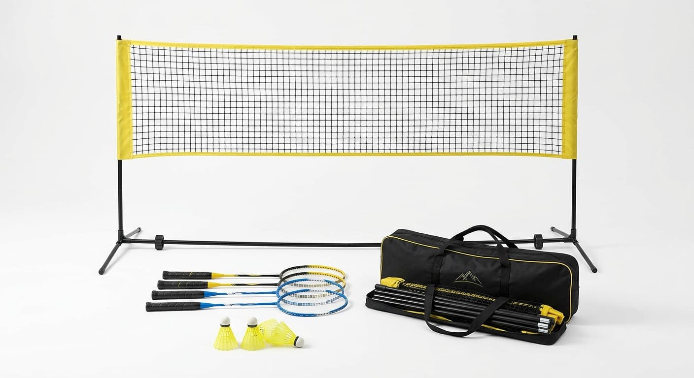 Multi-Sport Net — Adjustable for Badminton, Volleyball & Tennis